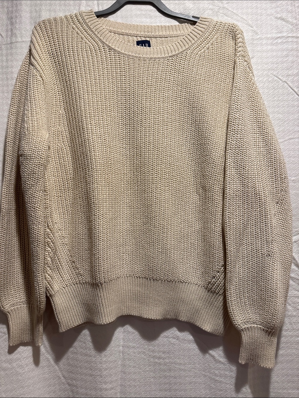 GAP Cream Knit Crewneck Sweater